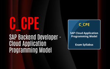 SAP Backend Developer - Cloud Application Programming Model (C_CPE)